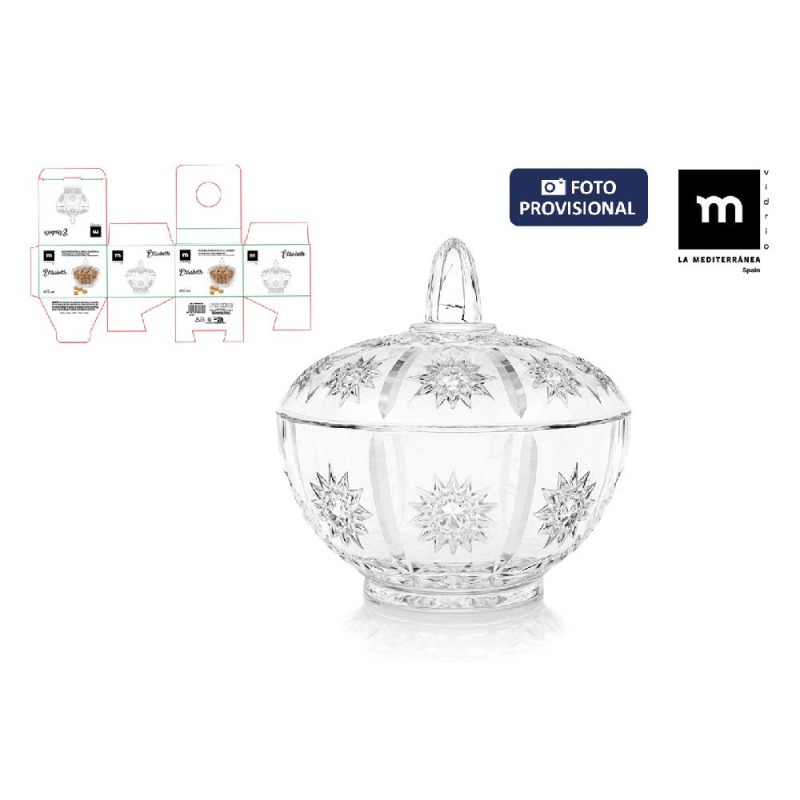 Bonbonnière/sucrière 12cm elisabeth