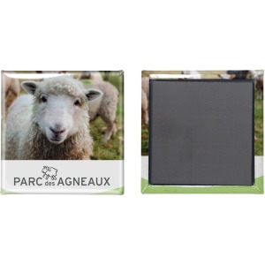 Magnet quadratischer Knopf - made in France - 25x25 mm