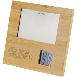 Sasa Fotorahmen aus Bambus mit Thermometer