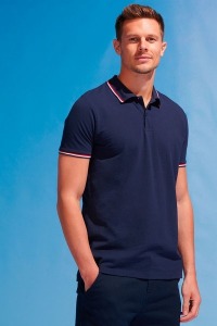 Tricolor-Poloshirt 200g Prestige