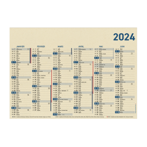 Kalender auf Zuckerrohrbasis