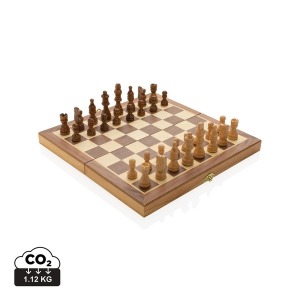Jeu d'échecs pliable en bois FSC®