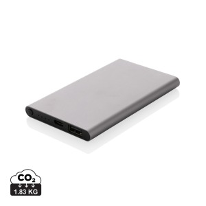 Powerbank 4000mAh aus recyceltem Kunststoff/Aluminium RCS