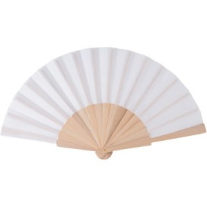 Fächer aus Holz und rPET in einer kraftvollen Geschenkbox Rosanne