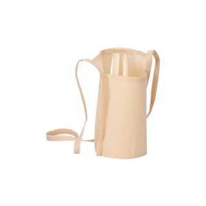 Probierglashalter aus 150 g/m2 Bio-Baumwolle, mit 90 cm langem Halsband.