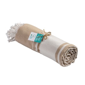 Serviette de plage/paréo en coton recyclé 180g/m²
