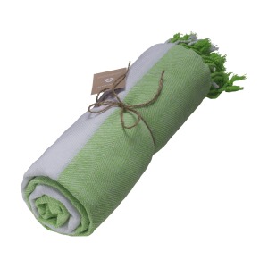 Serviette de plage/Fouta en coton recyclé 180g/m² certifiée GRS