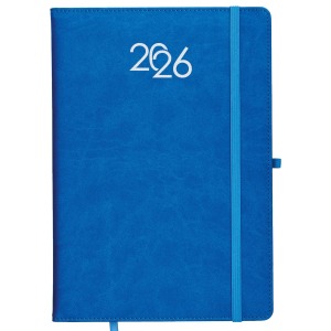 Agenda hebdomadaire 2026, couverture rigide en PU thermocollé avec piqûres