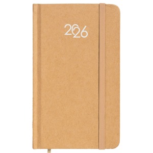 Agenda de poche hebdomadaire 2026 avec couverture rigide