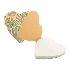 CreaStick Heart Eco Personalisierter Haftnotizblock