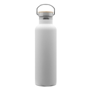 Doppelwandige Flasche Bambusverschluss 750 ml