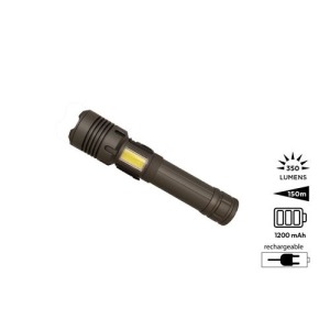 Lampe-torche rechargeable 2 en 1 'Rigel' M