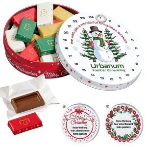 Calendrier de l'Avent magnétique avec des Napolitains de Choco Company