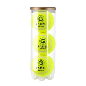 3er Tube Padelbälle - Logo nur auf Bällen