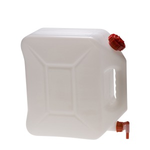 Lebensmittelkanister 20 Liter mit Polyethylen-Hahn 38 x 17 cm x 38 cm