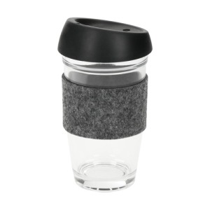 Kaffeebecher aus Glas Cristallo, breit