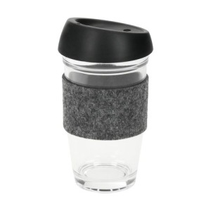 Kaffeebecher aus Glas Cristallo, breit