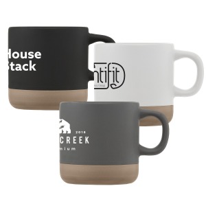 Terra - 350 ml Tasse aus Keramik auf Tonbasis Siebdruck