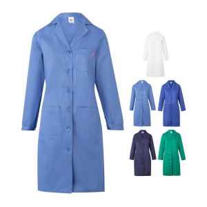 VL RAMA. 175g/m² Langärmelige Twill-Bluse aus 35% Baumwolltwill und 65% Polyester.