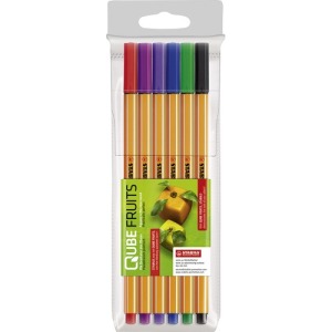 Etui mit 6 Filzstiften mit Spitze Punkt 88
