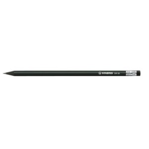 STABILO Schwarzer Graphitstift mit gummierter Spitze