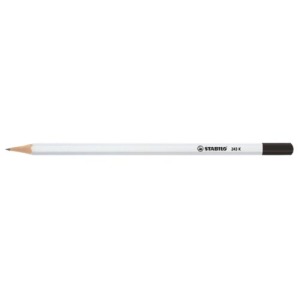 STABILO Graphitstift hexagonal weiß mit gehärtetem Kopf
