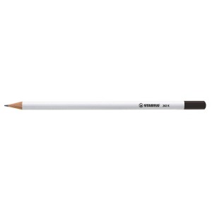 STABILO Weißer Graphitstift mit gehärtetem Kopf