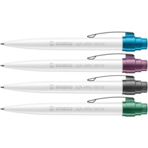 STABILO style white softtouch kugelschreiber