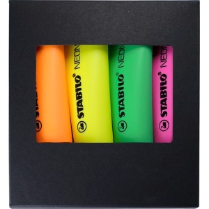 STABILO NEON Textmarker 4er-Set