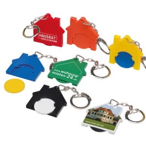 Schlüsselanhänger mit Münze1? "Haus"?