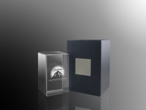 Rechteckige Trophäe 7x12cm