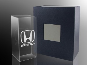 Rechteckige Trophäe 8x18cm