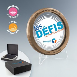 Medaille Glas Metall