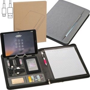 Referent mit Ladegerät