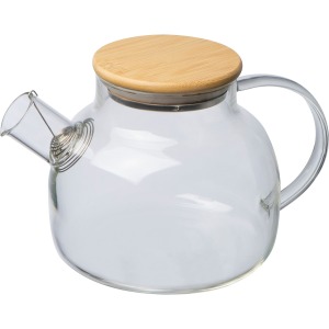 Glasflasche mit Bambusdeckel, 1.000 ml