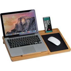 Laptopablage mit Mauspad und Handyhalterung
