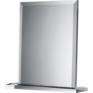 Große dekorative Glastrophäe