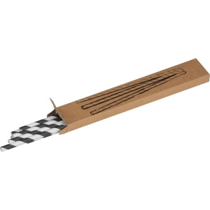 Lot de 10 pailles en papier