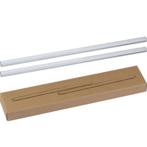 Set de deux pailles en verre