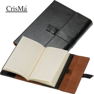 CrisMa carnet en similicuir A5 avec pages lignées