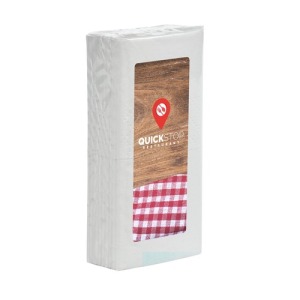 Taschentücher aus Aluminiumfolie mit Etikett