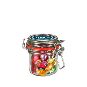 Hermetische Mini-Bonbonniere aus Glas