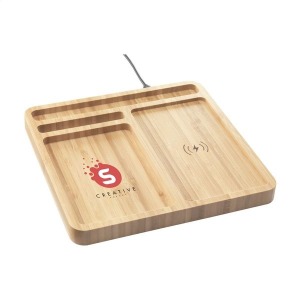 Bamboo Docking Station Organizer und Ladegerät