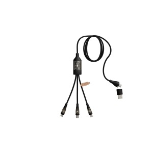 Digitales 5-in-1 Ultra Fast Charge-Kabel 100W Import