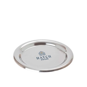 Tablett aus rostfreiem Stahl Ø14cm