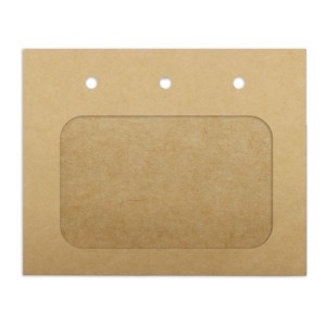 Porte-badge kraft 11,5x9,2cm