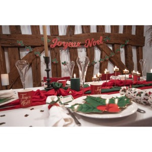 BUCHSTABENGIRLANDE FROHE WEIHNACHTEN