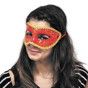 ROTE VENEZIANISCHE MASKE
