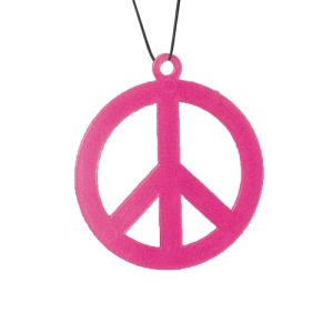 HIPPIE-ANHÄNGER NEONORANGE 8.5CM