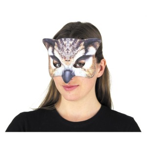 REALISTISCHE MASKE EULE